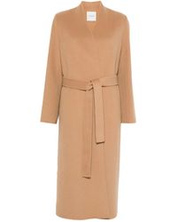 ERMANNO FIRENZE - ロゴアップリケ ベルテッドコート - Lyst