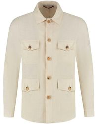 Luigi Borrelli Napoli - Four-Pocket Button-Down Shirt Jacket - Lyst