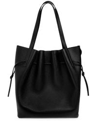 Yuzefi - Scallop Pebble-Grain Leather Tote Bag - Lyst