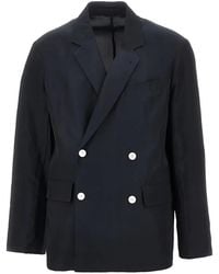 Emporio Armani - Double-Breasted Blazer - Lyst