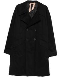 N°21 - Double-Breasted Woven Coat - Lyst