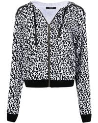 Liu Jo - Leopard-Print Zipped Hoodie - Lyst