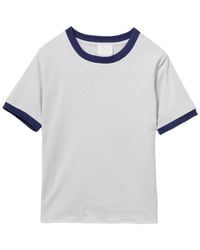 A.P.C. - Contrasting-Trim T-Shirt - Lyst