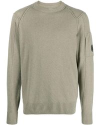 C.P. Company - Sea Island Lens-detail Knit Sweater - Lyst