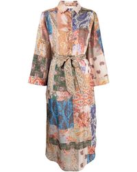 Zimmermann - Devi Midi Shirt Dress - Lyst