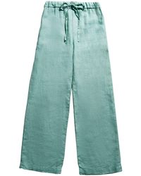 Fay - Easy Wide-leg Linen Trousers - Lyst
