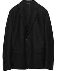Prada - Sakko Mit Fallendem Revers - Lyst