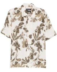 Marc O' Polo - Floral-Print Short-Sleeve Shirt - Lyst