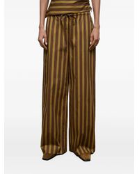 STAUD - Mateo Striped Trousers - Lyst