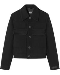 Versace - Wool-blend Twill Blouson Jacket - Lyst