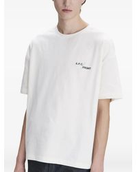 A.P.C. - Round-Neck Short-Sleeve T-Shirt - Lyst