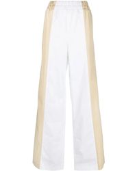 Fabiana Filippi - Two-Tone Wide-Leg Trousers - Lyst
