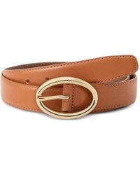 KARL LAGERFELD - Leather Buckle Belt - Lyst