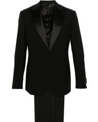 Giorgio Armani - Contrast Wool Single-Breasted Suit - Lyst