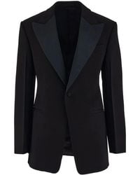 Ferragamo - Single-Breasted Tuxedo Blazer - Lyst