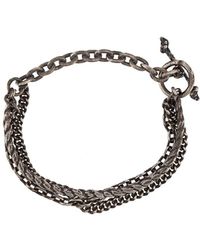 M. Cohen Geflochtenes Silberarmband - Mettallic