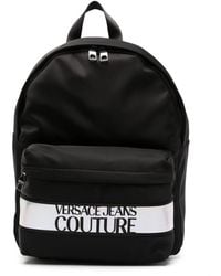 Versace - Iridescent Logo-print Zip-up Backpack - Lyst