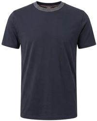 Peserico - T-Shirt À Bords Contrastants - Lyst