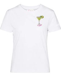 MC2 Saint Barth - Emilie Bead-Embellished T-Shirt - Lyst