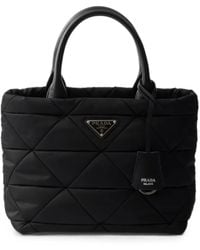 Prada - Gepolsterte Tote Bag Aus Re-Nylon - Lyst