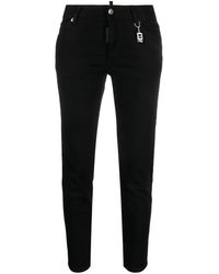 DSquared² - Tapered-Jeans Mit Logo-Schild - Lyst