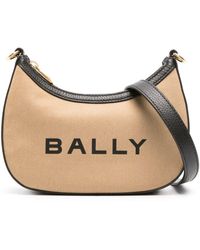 Bally - Ellipse Logo-print Crossbody Bag - Lyst