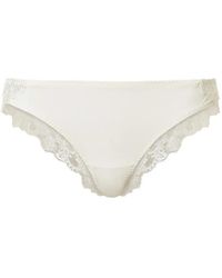 Twinset - Charmeuse Tulen Slip Met Borduurwerk - Lyst