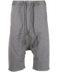 Boris Bidjan Saberi 11 Drop-crotch Cotton Shorts - Grey