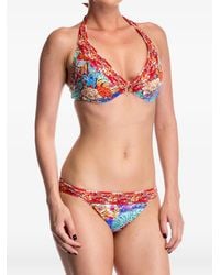 Gottex - Floral-Print Medium-Rise Bikini Bottoms - Lyst