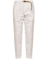 White Sand - Belted Tapered Trousers - Lyst
