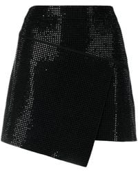 ANDREADAMO - Crystal-Embellished Mini Skirt - Lyst