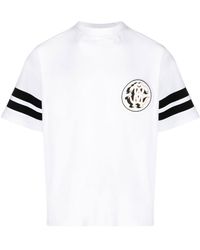 Roberto Cavalli - T-Shirt mit Mirror Snake-Patch - Lyst