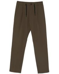Herno - Pleated Drawstring Trousers - Lyst