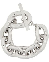 Rabanne - Silver-colored Xl Chain Bracelet - Lyst