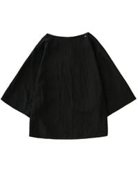 Studio Nicholson - Bascom Short-Sleeve Back-Button Top - Lyst