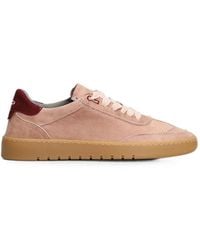 PIUMESTUDIO - Suede Round-Toe Sneakers - Lyst