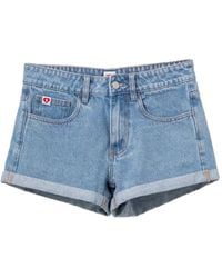 AAPE BY A BATHING AP - Logo-Patched Denim Shorts - Lyst