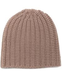 Liska - Chunky-Knit Cashmere Beanie Hat - Lyst