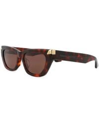 McQueen - Tortoiseshell-Effect Cat-Eye Sunglasses - Lyst