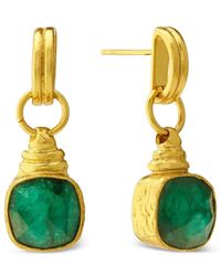 Ottoman Hands - Eleanor Emerald Drop Earrings - Lyst