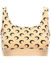 Marine Serre - Moon Recycled Jersey Sports Bra - Lyst
