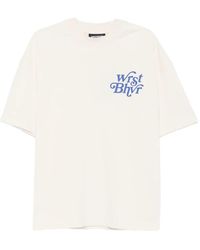 WRSTBHVR - Reen V2 Logo-Print Drop-Shoulder T-Shirt - Lyst