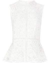 Costarellos - Niva Guipure Lace Top - Lyst