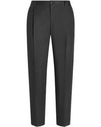 Dolce & Gabbana - Linen Tapered Trousers - Lyst