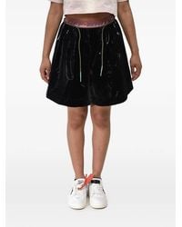 Off-White c/o Virgil Abloh - Nylon Shorts Velvet With Logo Elastic Waistband - Lyst