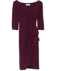 La Petite Robe Di Chiara Boni Florien Draped Dress in Green | Lyst UK