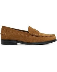 Geox - Noemen Suede Penny-Slot Loafers - Lyst