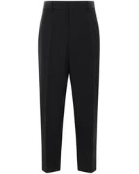Jil Sander - Refined Wool Tailored Trousers - Lyst