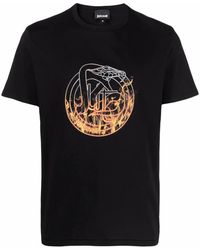 Just Cavalli - Graphic Print T-Shirt - Lyst