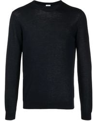 Malo - Round-Neck Ribbed-Edge Sweater - Lyst